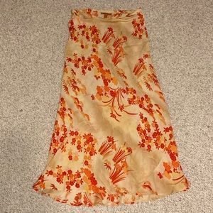Harari long silk skirt S